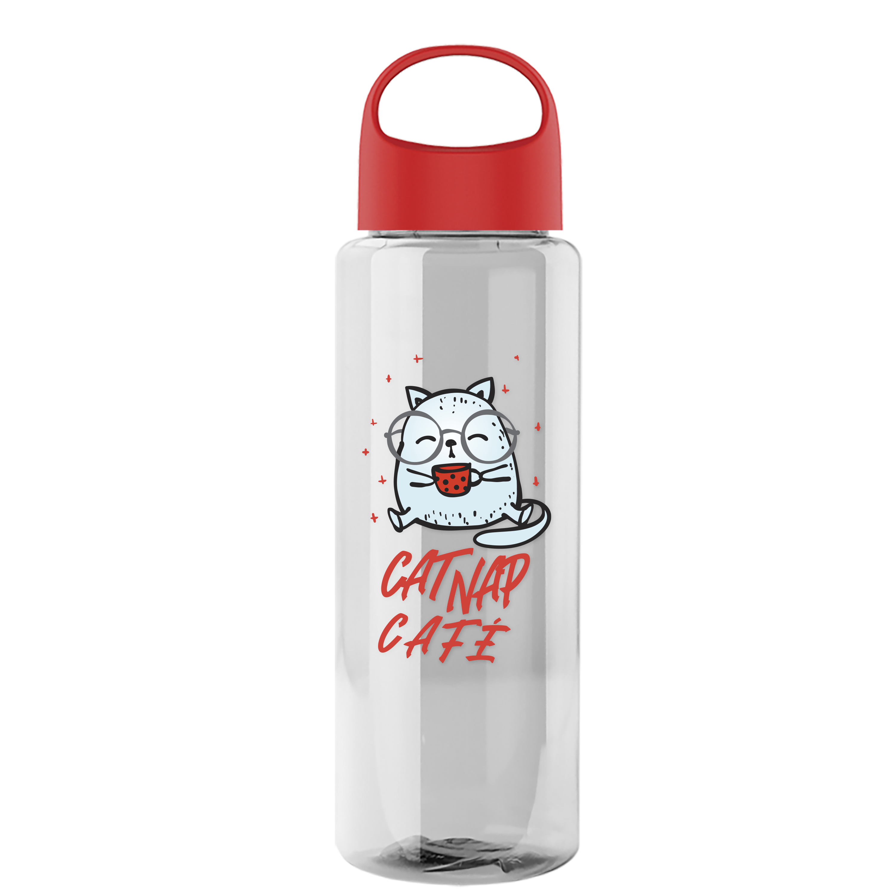 Guzzler Bottle with Oval Crest Lid - 32 oz.